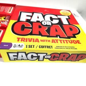 Fact Or Crap Trivia Party Board Game All Pieces included Fun Icebreaker Holiday